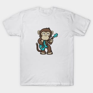 Monkey Playing Guitar T-Shirt
